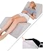 Lisenwood Foam Bed Wedge Pillow Set - Reading Pillow & Back Support Wedge Pillow for Sleeping - 2 Separated Sit Up Pillows for Bed - Angled Bed Pillow, Triangle Pillow for Back and Legs Support
