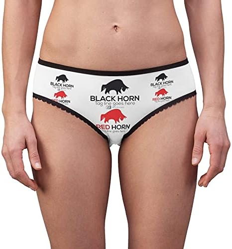 Horn Logo Design Panties, Horn Logo Design Underwear, Briefs, Cotton Briefs, Funny Underwear, Panties For Women