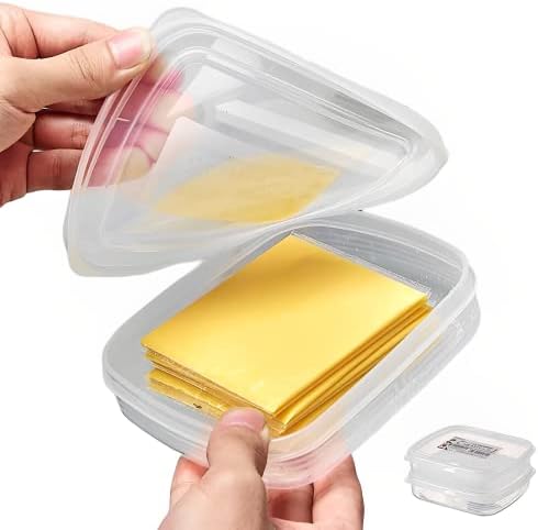 2 Pack-Plastic Cheese Storage Containers with Lids Airtight Keeps Cheese Fresh and Delicious Cheese Container for Fridge BPA Free