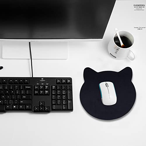 Mouse Pad Cat Motive, Mousepad Desk Accessory Cute Office Gaming Laptop Mouse Mat (Black) #TOP3