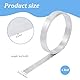 PH PandaHall 196x0.7 Alublechstreifen Blendenstreifen 0.5mm Aluminiumstreifen Metallblech Folienrolle Blechstreifen Für DIY Handwerk Abdichtung Tür Fenster Garten