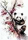 Panda Rice Paper, 11,5 x 16 Zoll - für Decoupage Furniture Crafts