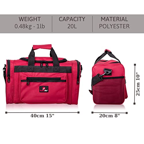 Buy Roamlite Hand Luggage Size Duffel Bags, Small Travel Holdalls 40cm