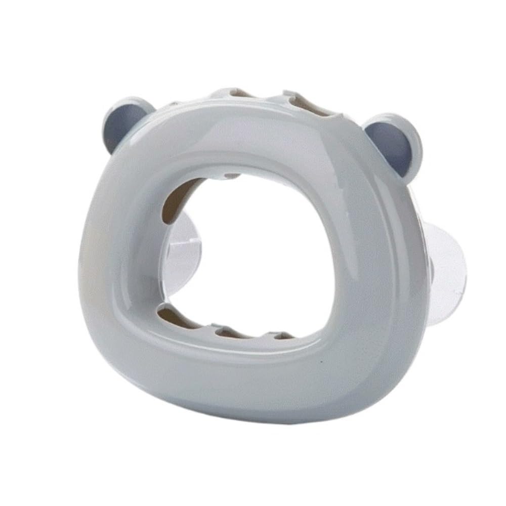 Bathroom Holder Wall Mounted Suction Cup Toothbrush Holder Bathroom Storage Rack Drainer Toothbrush Accessories(Grey)