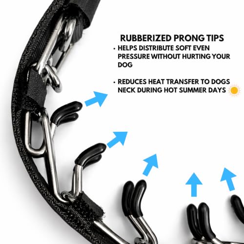 Dog Training Prong Collar with Quick Release Buckle, Reflective No Pull Collar for Medium Dogs, Fits 14–22 Inch Necks, German Shepherd, Belgian Malinois, for Walking Hard Pullers - K9 Pro Supply by K9Pro Supply - Used condition - Image 5