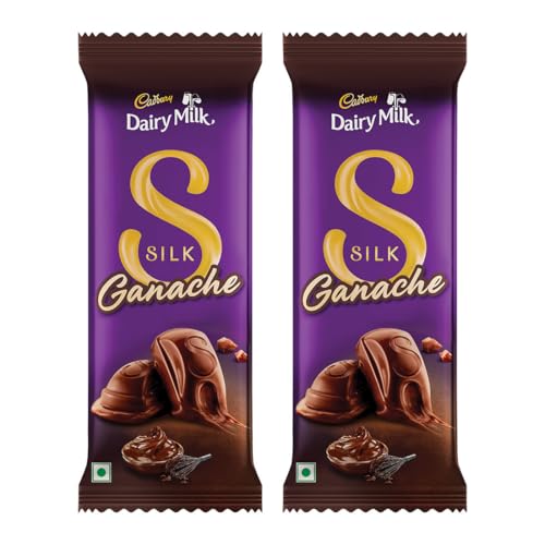 Image of Cadbury Dairy Milk Silk Ganache Chocolate Bar, 146 Gm (Pack Of 2)