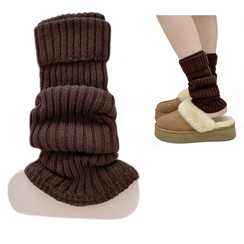 Image of Knitted Leg Warmers,womens leg warmers,Socks Long Yoga Ankle Warmers Women's Wool Warm Boot Socks