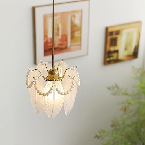 Suspension E27 verre design post-moderne luminaire compact hauteur réglable - 7