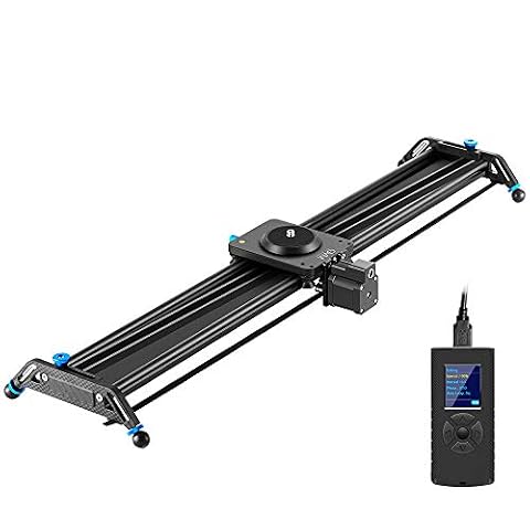 GVM Motorized Camera Slider 31 inch Aluminum Alloy Track Dolly Rail Tracking 120° Panoramic