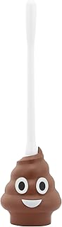 Emoji Plunger - Poop Emoji Plunger - Put The LOL in Bathroom Mishaps - Funny Emoji Bathroom Accessory - Toilet Plunger - Great for Kids Bathrooms and Gag Gifts