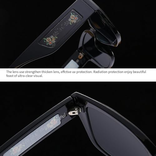 Lunettes de soleil œil de chat modernes gris dégradé pour look urbain