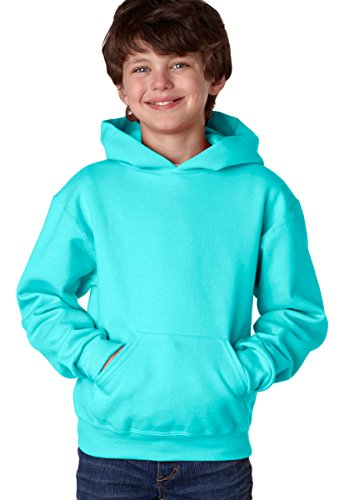 Jerzees Youth 8 oz, 50/50 NuBlend Fleece Pullover Hood, XL, Scuba Blue