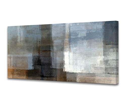 Muolunna A62250 Canvas Prints Abstract Wall Art Print Paintings Grey And Brown Home Decor Stretched And Framed Ready To Hang For Living Room Bedroom And Office Home Kitchen Artwork 20X40Inch #TOP6