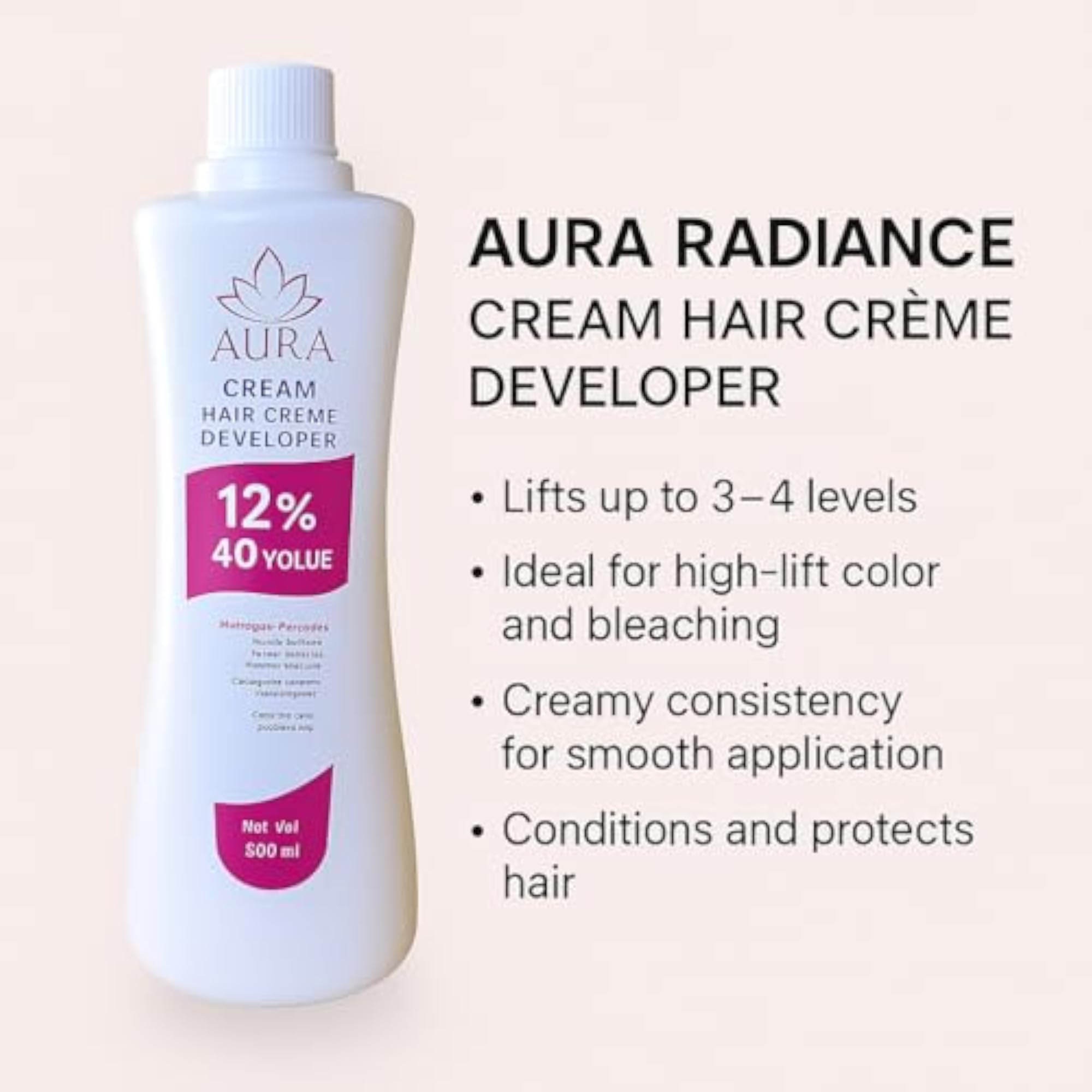 Professional Cream Hair Color 12% 40 Volume