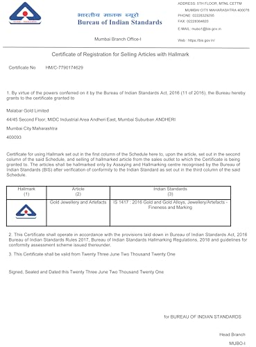 Malabar Gold & Diamonds Yellow Gold Ring for Women 22 K | 22 Kt (916) BIS Hallmark Certified Pure Gold Ring for Birthday, Anniversary, Rakshabandhan Gift - Image 6