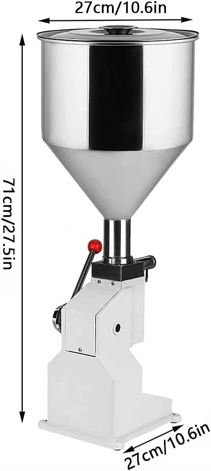 TREEYX Manual Filling Machine Stainless Steel Bottle Filler Paste Filling Machine 5-50Ml Liquid Filling Machine for Water Oil — view 6