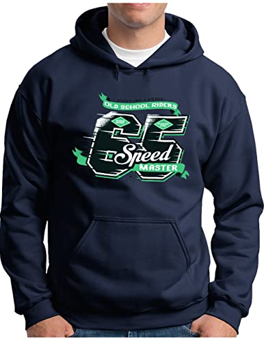 Sweat à capuche homme OM3 pull tuning voiture classic automobile racer marine XL