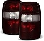 ACANII - For 2000-2006 Chevy Suburban Tahoe Yukon Red Smoke Tail Lights Lamps Set Replacement