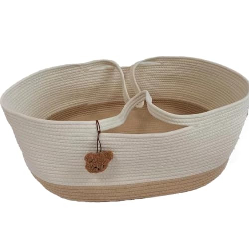 ベビー用クーファン クーファン ロープ編み クーハン ベビーキャリー かご ベビー バスケット 赤ちゃん 退院 シンプル立体感のあるふわふわのドビー生地 クーファン ベビーキャリー かごクーハン ベビー バスケット 赤ちゃん 退院 5