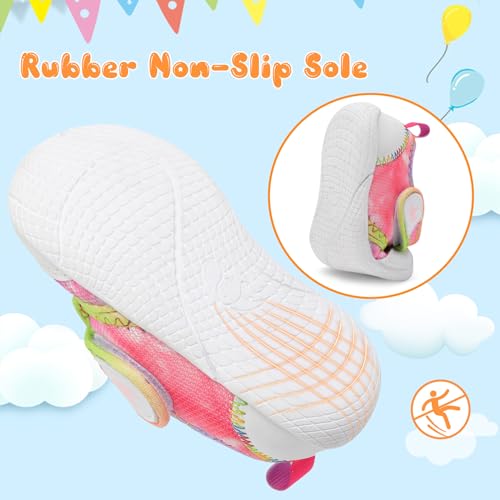 Image of FEETCITY Baby First Walking Shoes Boys Girls Infant Crib Shoes Breathable