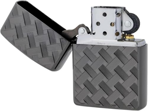 Encendedor Zippo Armor Negro con Grabado Profundo miniatura 3