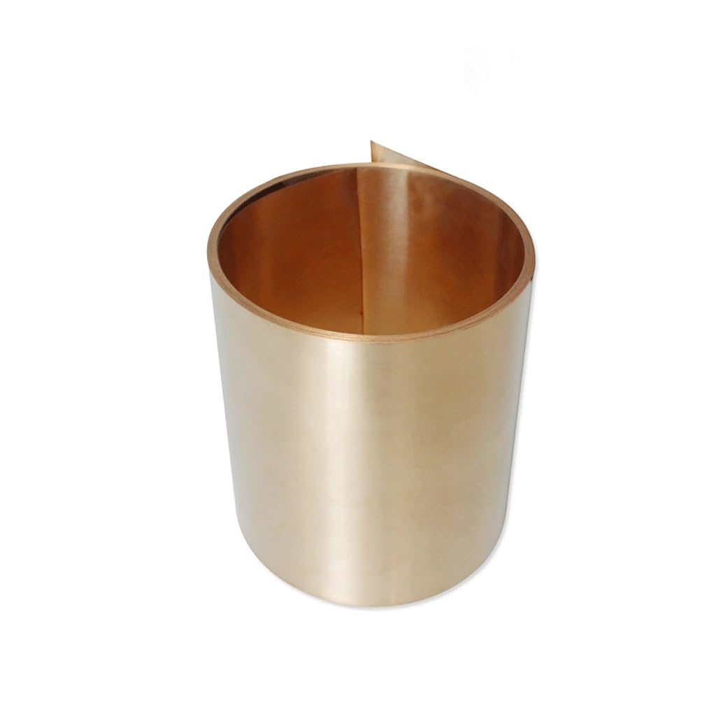 reine Kupfermetallfolie, Kupferblechrolle C17200 0,08-1,2 x 200 mm, DIY, Basteln, Industrie(0.8x200x200mm)