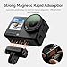 AMAZEAR Magnetic Mount for DJI OSMO Action 6 & Nano Accessories (2 Pack), Quick-Release Extension Base Bracket with 1/4