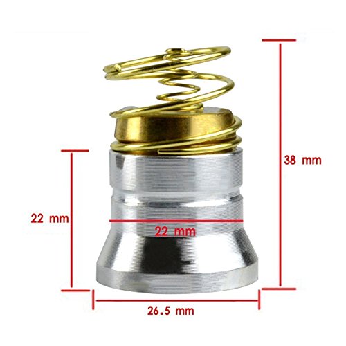 BESTSUN 2Pack Flashlight Repair Parts Torch Replacement Bulb LED 1000 lumens Smooth reflector CREE T6 Single Mode 3.0-18V Drop-in - P60 design for Surefire, Hugsby Flashlights