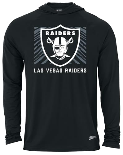 Zubaz NFL Men's (S-5XL) Team Name & Logo Lightweight Hoodie, Las Vegas Raiders, Black Tunnel, 3X-Large - Image 2
