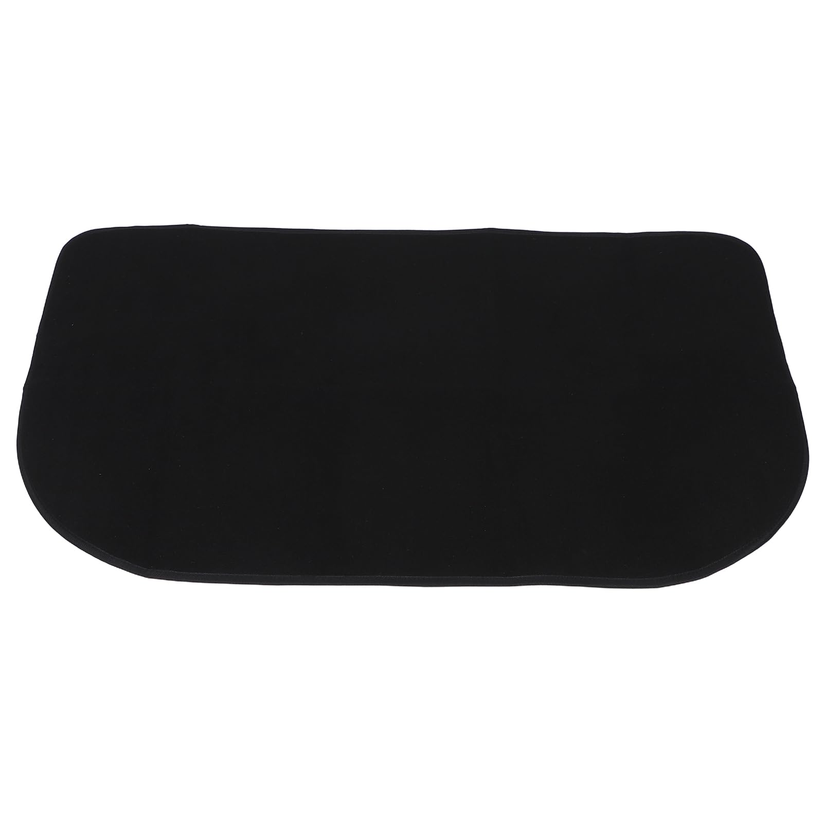 Levemolo Tappeto Ignifugo per Focolare a Forma di Mezza, Resistente al Calore, in Poliestere e Pvc, Protezione per Pavimenti Interni di Caminetti Moderni