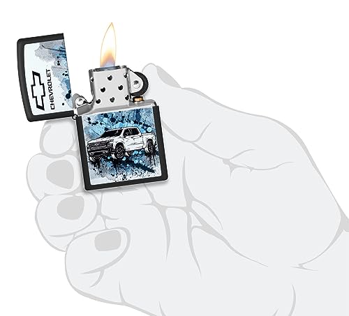 Encendedor Zippo Chevrolet Black Matte miniatura 4