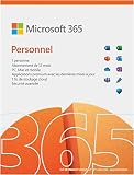 Microsoft 365 Personnel | Office 365 apps | 1 personne | 1 an ​| PC/MAC, tablette et smartphone | Téléchargement