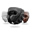 Sanabul Battle Forged Professional Boxing Headgear for Men | Martial Arts Taekwondo Kickboxing MMA Head Gear | Fighting & Sparring Helmet | Full-Face Protection (Black, Small)