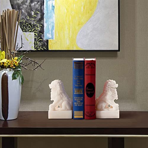 Sujetalibros de león estilo chino para decorar salones modernos y escritorios 6