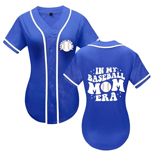 Camiseta feminina de beisebol em My Baseball Mom Era, softball, esportiva, ativa, uniforme do dia do