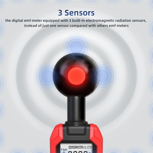 Medidor EMF Profesional Detector de Radiación Electromagnética miniatura 4