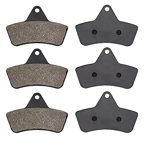 Cyleto Front and Rear Brake Pads for Arctic Cat 250 2x4 4x4 1999-2004 /300 2x4 4x4 1998-2004 /400 2x4 4x4 /500 4x4 / 500 4x4 Utility /Bearcat 454 2x4 1997-1998 / Bearcat 454 4x4 1996-1998