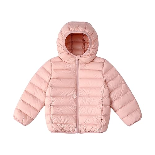 Veste d'hiver pour tout-petits rose chaude et coupe-vent manteau long en duvet 7-8 ans