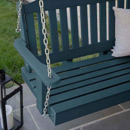 Image of highwood AD-PORL2-NBE Lehigh Porch Swing, 4 Feet, Nantucket Blue
