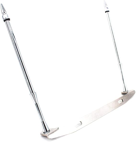 GUAIMI Motorcycle Flag Pole Mouont Double Flag Holder Motorcycle Flags (The American Flag & Jolly Roger Flag)