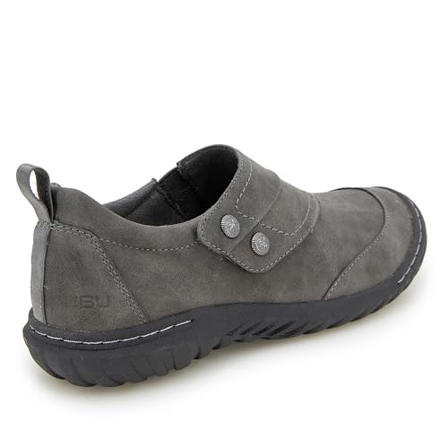 JBU Women's Audrey Comfort Casual Flat Fashion Adjustable Shoes Grey 73