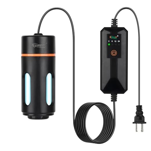 hygger Aquarium U-V Light with Timer, 360° Protective Shield Clean Light for Green Water and Algae Clean, Mini Algae Control Lamp for Freshwater and Saltwater Tank (3W for 5-25 Gallon)