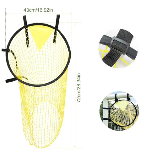 Top Bins Soccer Target Goal - Perfect Soccer Training Equipment for Shooting Accuracy Practice Soccer Target with Highlighted Scoring Zones Corner