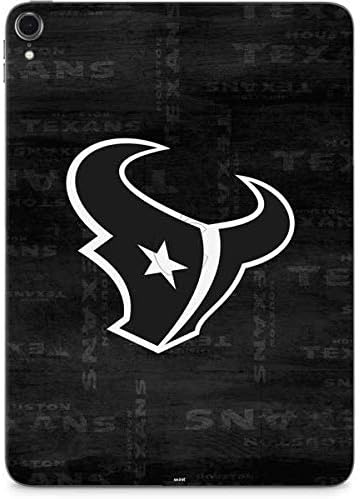 Skinit Decal Tablet skin compatible with iPad Pro 12.9in (2020) - Officially Licensed NFL Houston Texans Black & White Design