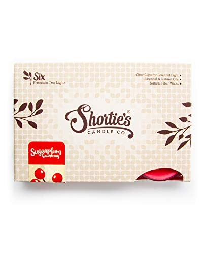 Sugarplum Cranberry Premium Tealight Candles Bulk Pack - Highly Scented With Essential & Natural Oils - 24 Pink Tea Lights - Beautiful Candlelight - Made In The Usa - Christmas & Holiday Collection #TOP1