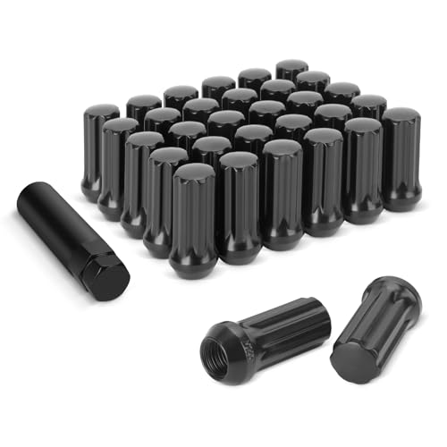 DYNOFIT M14x1.5 Black Spline Lug Nuts