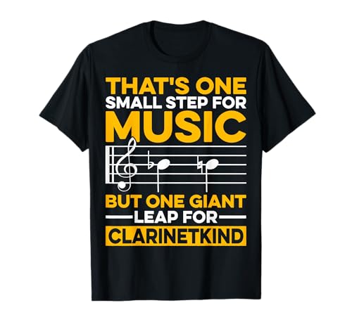 That's One Small Step for Music - Bass Clarinet Player Gifts T-Shirt