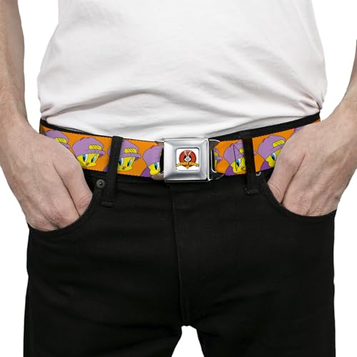 Cinturón resistente Buckle-Down con hebilla metálica original y estampado multicolor de Piolín 3
