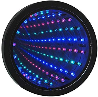 RHTrading Premium Infinity Mirror Tunnel Lamp LED Lighting Sensory Mirror Battery or USB Powered | Protective Film Must Be Peeled Off