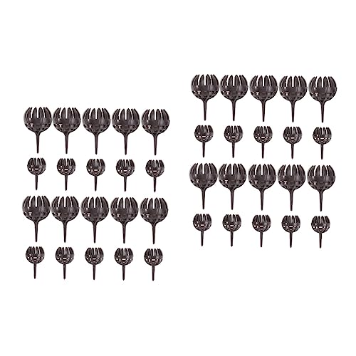 Cestas de fertilizante de plástico BESTonZON para plantas de interior y exterior, 40 unidades